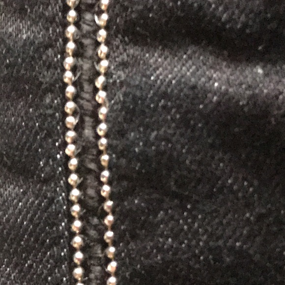 Dark blue Georges Rech jeans with subtil gold lines on the side - Picture 8 of 9